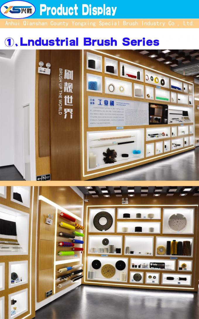 Customized material stainless steel copper bristle horse hair wire brush with rod