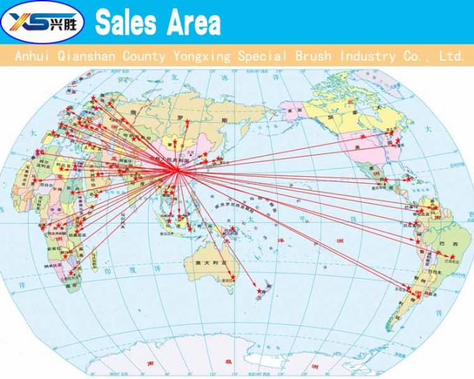 Customized material stainless steel copper bristle horse hair wire brush with rod