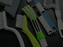 7pcs Pulizia finestre multifunzione spazzola spazzolino utensili per la pulizia domestica