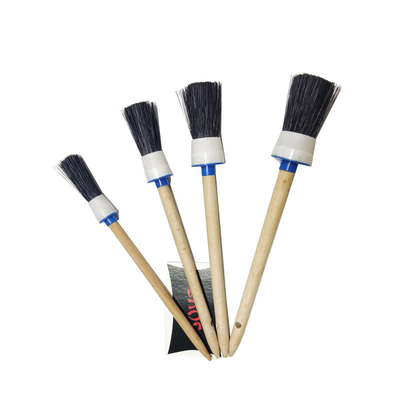 Testa sostituibile della spazzola di nuova progettazione set di pennelli automatico di pulizia del dettaglio di 4 pacchetti