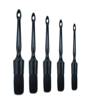 Spazzola per la pulizia dei dettagli per auto in PP 5 Pack Spazzola per la pulizia dei dettagli per auto in nero