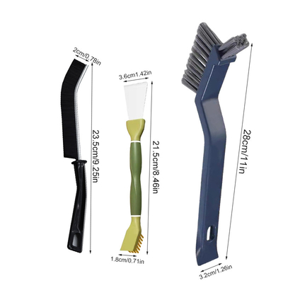 7pcs spazzola da pavimento da bagno in plastica spazzola da pavimento da spazzola a sottile lucido