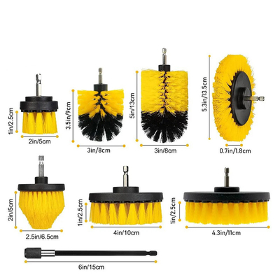 9 Pcs Pulizzatore di ruote auto Foratura Power Scrubber Set spazzola Pulizia auto