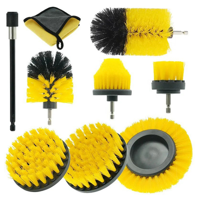9 Pcs Pulizzatore di ruote auto Foratura Power Scrubber Set spazzola Pulizia auto