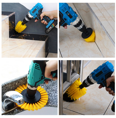 Spazzola per pulizia domestica piccoli angoli pulizia a mano ruota auto elettrica spazzola a bordo 4pcs
