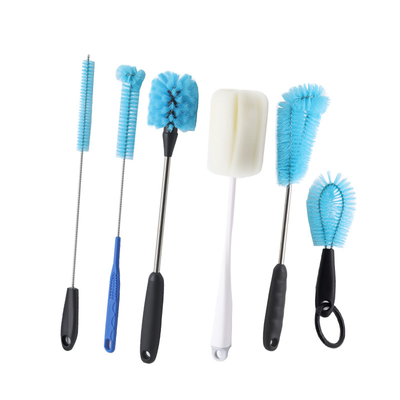 Set di spazzole da lavaggio con manico lungo per bottiglie Pp per spazzole da lavaggio di bottiglie