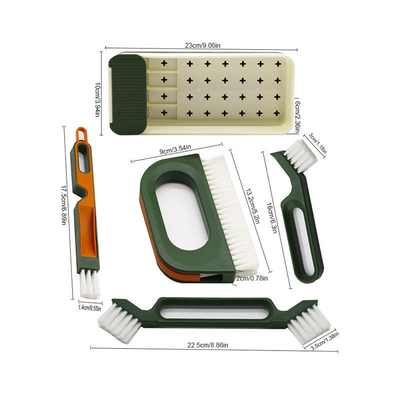 Spazzola multifunzionale a crepe 4-in-1 Set Spazzola a crepe per pulizia della cucina