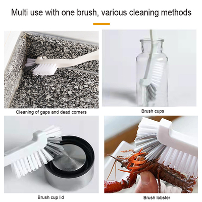 Easy Hanging To Save Space Cleaning Brush Set 4pcs Crevice Brush per utensile di pulizia multifunzionale