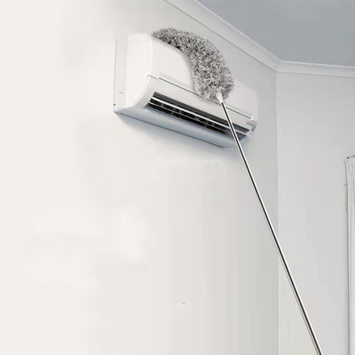 Facile da pulire palo in acciaio inossidabile e polvere microfibra polvere polvere testa di spazzola flessibile