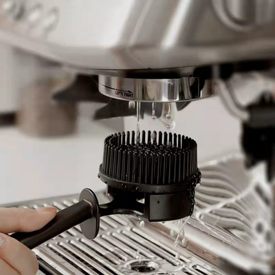 Macchina da caffè spazzolino da pulizia in silicone spazzolino da caffè spazzolino da pulizia a manico lungo