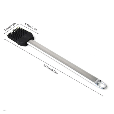 Pulsera di barbecue in silicone resistente alle alte temperature Maniglia in acciaio inossidabile Pulsera per olio da forno Pulsera per grigliare BBQ Pulsera per la cottura