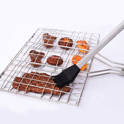 Pulsera di barbecue in silicone resistente alle alte temperature Maniglia in acciaio inossidabile Pulsera per olio da forno Pulsera per grigliare BBQ Pulsera per la cottura