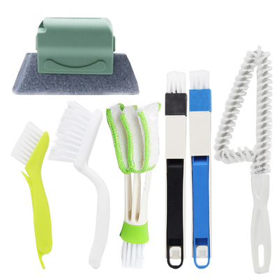 7pcs Pulizia finestre multifunzione spazzola spazzolino utensili per la pulizia domestica