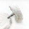 La spazzola di lucidatura T della ruota del panno bianco della flanella di cotone ha modellato la larghezza stridente della testa 75mm