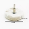 Le spazzole di pulizia industriali della flanella di cotone bianca T hanno modellato la ruota del panno di lucidatura del cotone